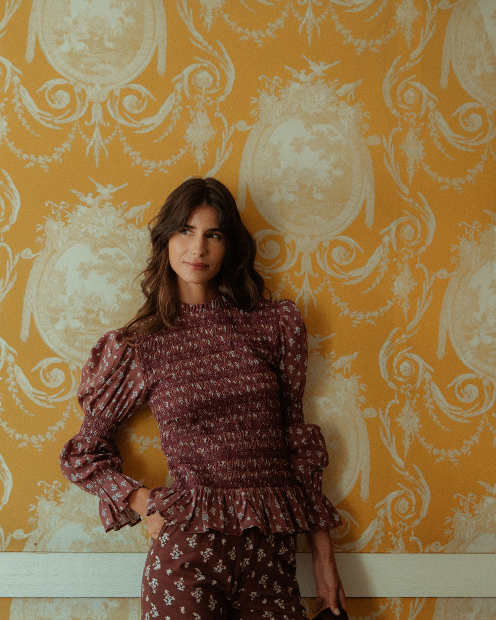 BLUSA FIONA CHERRY BLOSSOM BURGUNDY