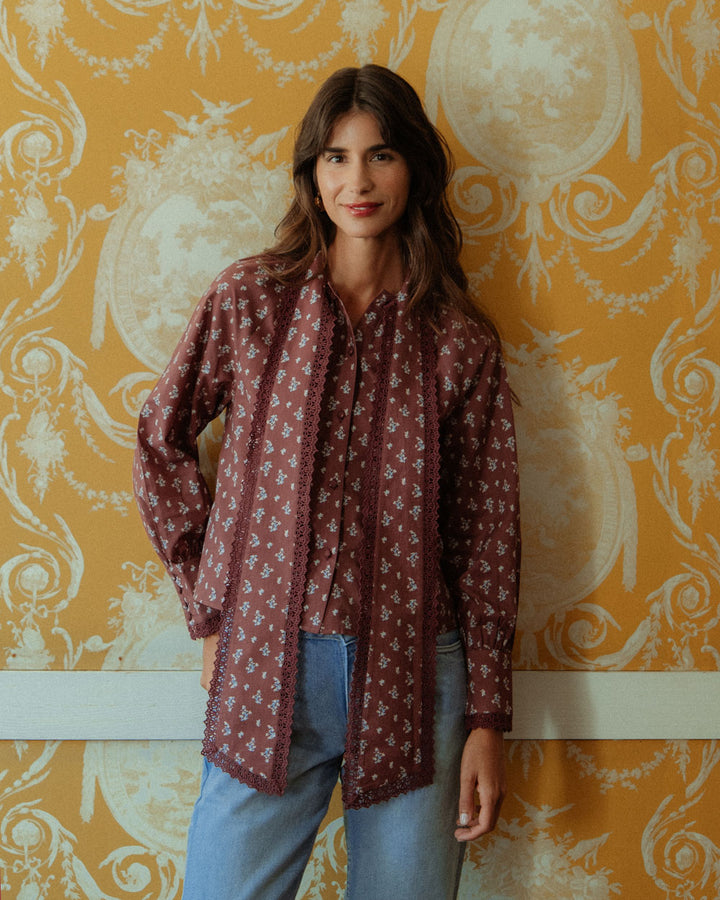 BLUSA NALA CHERRY BLOSSOM BURGUNDY