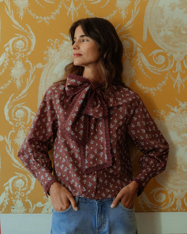 BLUSA NALA CHERRY BLOSSOM BURGUNDY