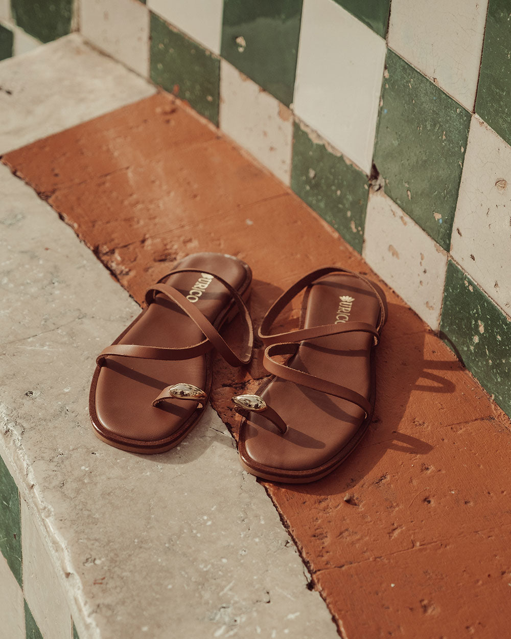 SANDALIA ZANTE CAFÉ GOLD