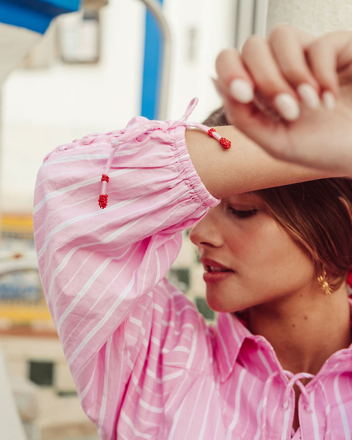 BLUSA LIMONCELLO PINK WHITE STRIPES