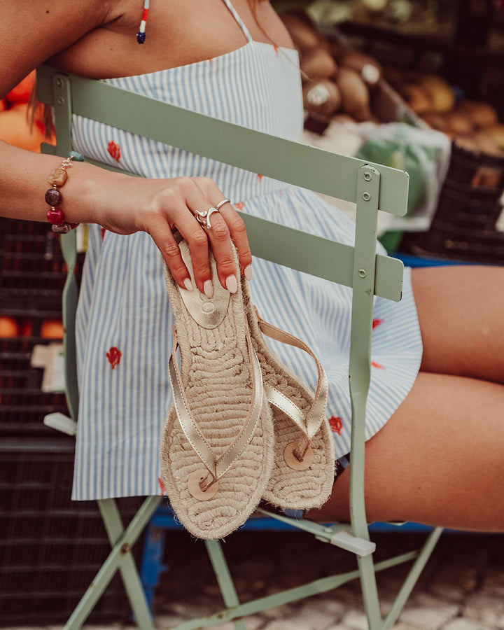 SANDALIA ZARAGOZA PLATINO