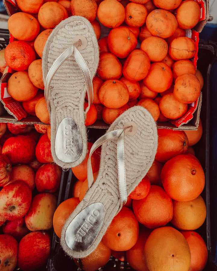 SANDALIA ZARAGOZA PLATINO