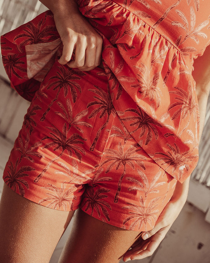 SHORT TAVOLARA ORANGE PALMS