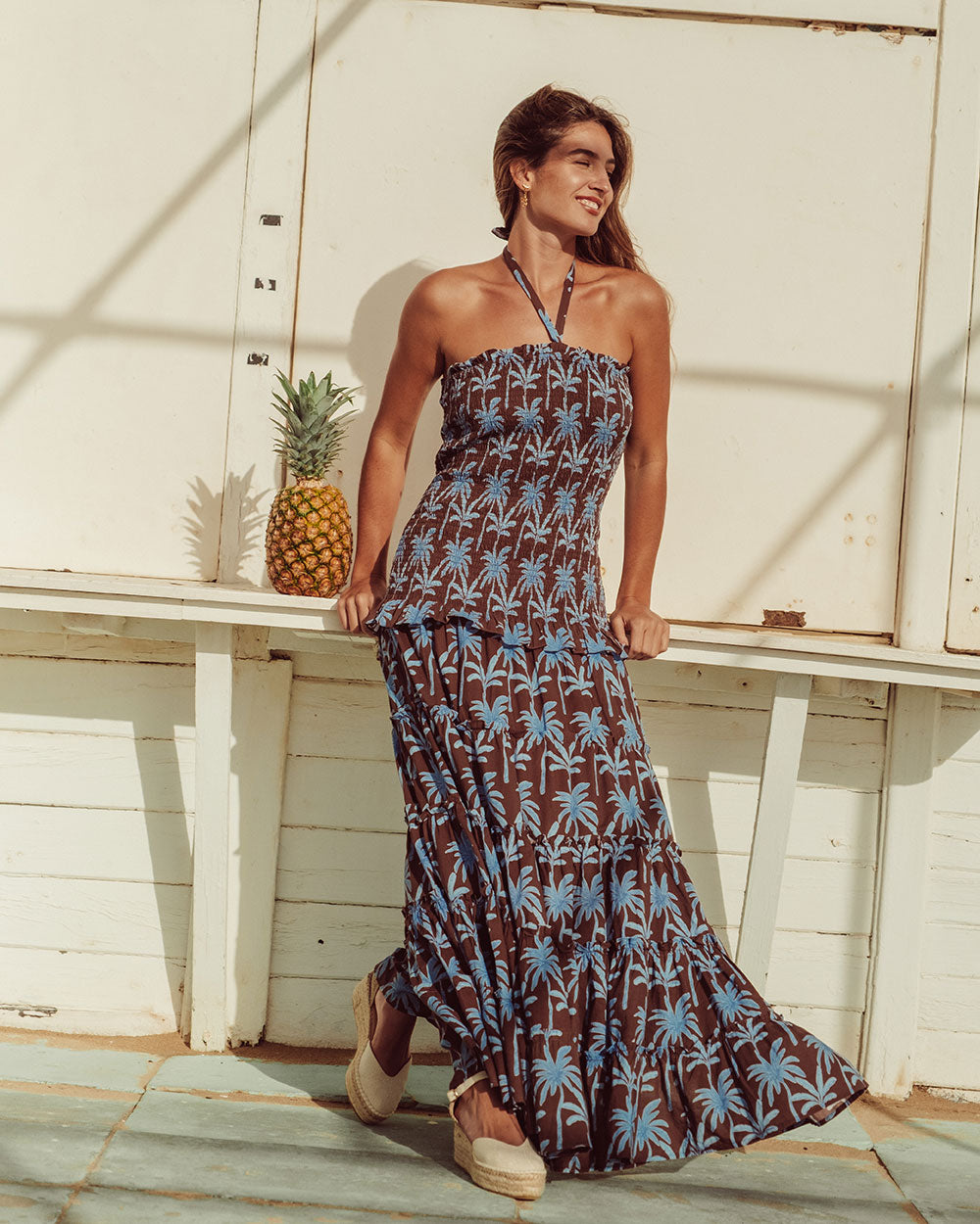 VESTIDO GARDA BROWN PALMS PREVENTA