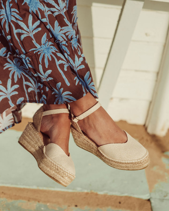 CUÑA MARSELLA BEIGE BRILLOS