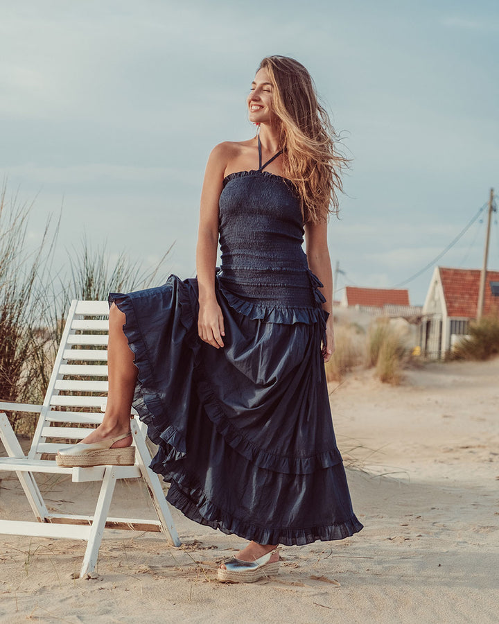 VESTIDO MYRA NAVY PREVENTA