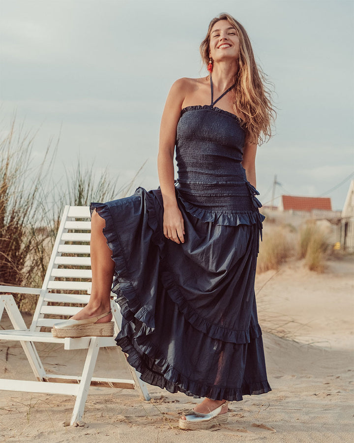 VESTIDO MYRA NAVY PREVENTA