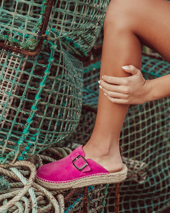 BABUCHA MOIRE FUCSIA