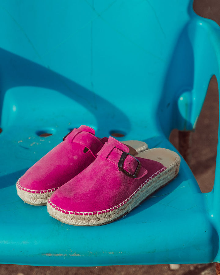 BABUCHA MOIRE FUCSIA