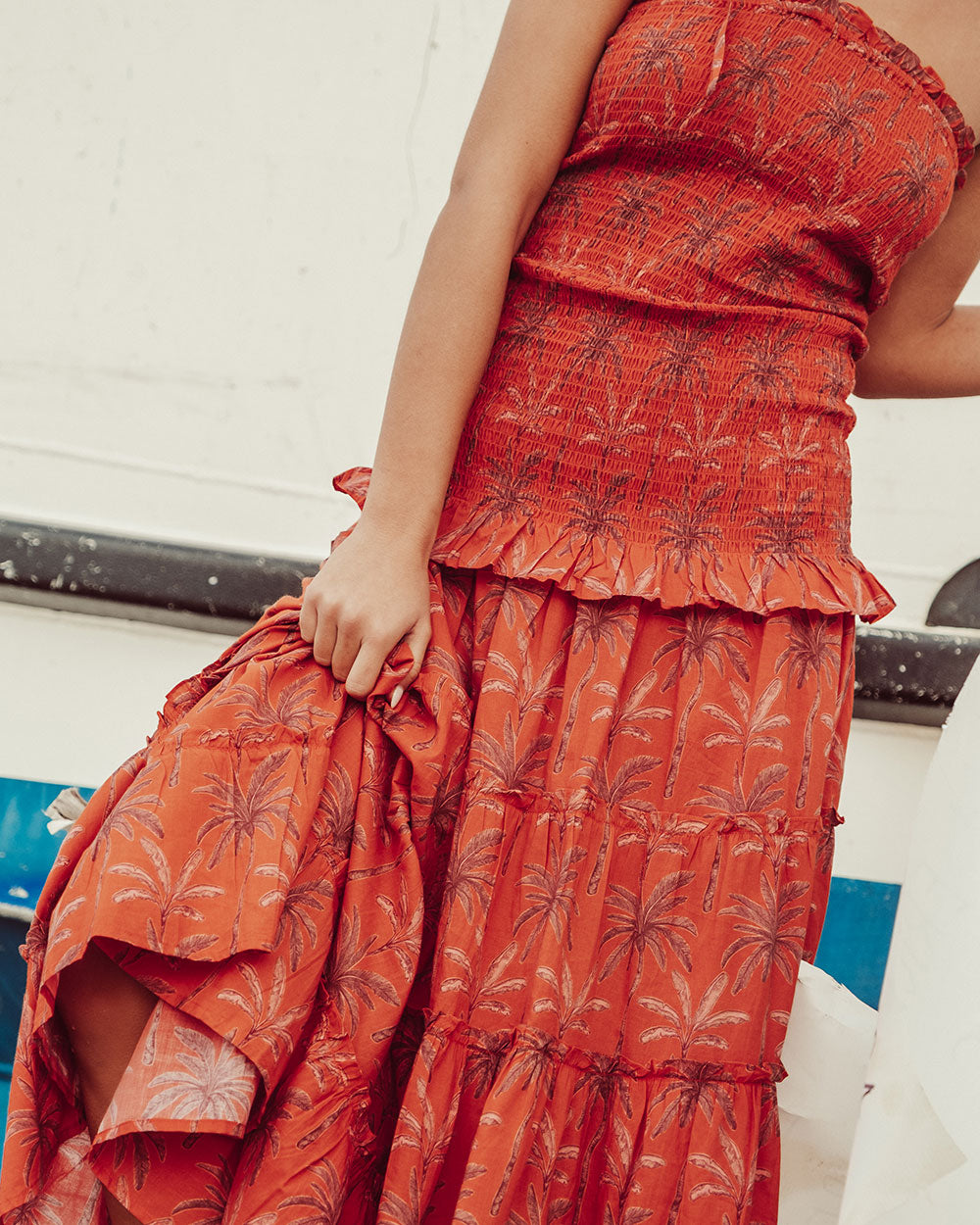 VESTIDO GARDA ORANGE PALMS PREVENTA