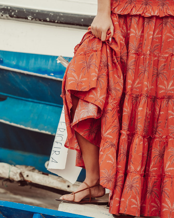 VESTIDO GARDA ORANGE PALMS PREVENTA