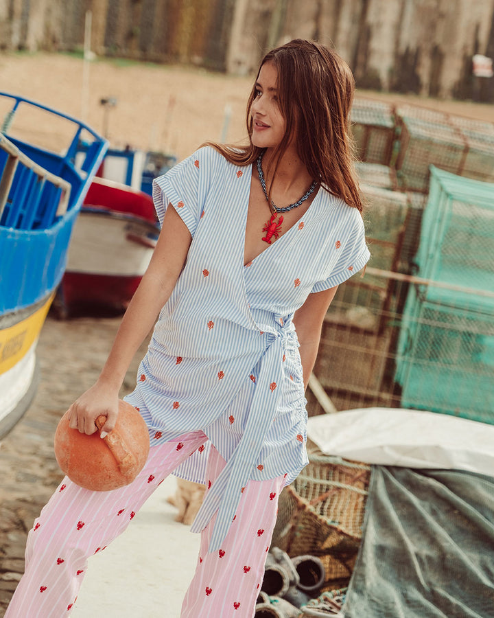 VESTIDO MARINHA BLUE WHITE STRIPES