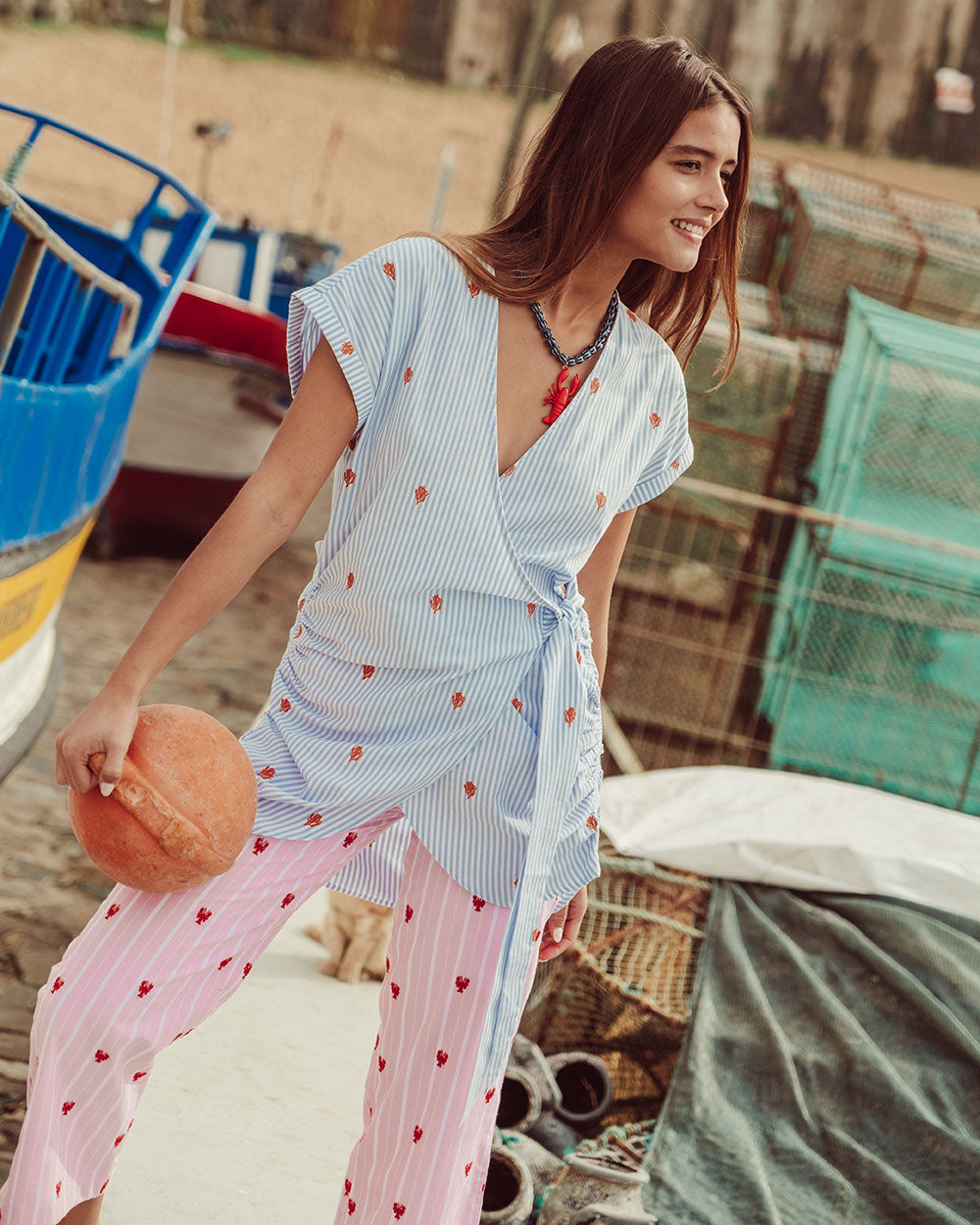 VESTIDO MARINHA BLUE WHITE STRIPES