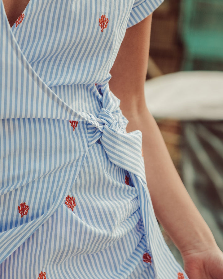VESTIDO MARINHA BLUE WHITE STRIPES