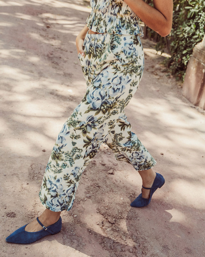 PANTALON VIOLETA FLORAL BLUE