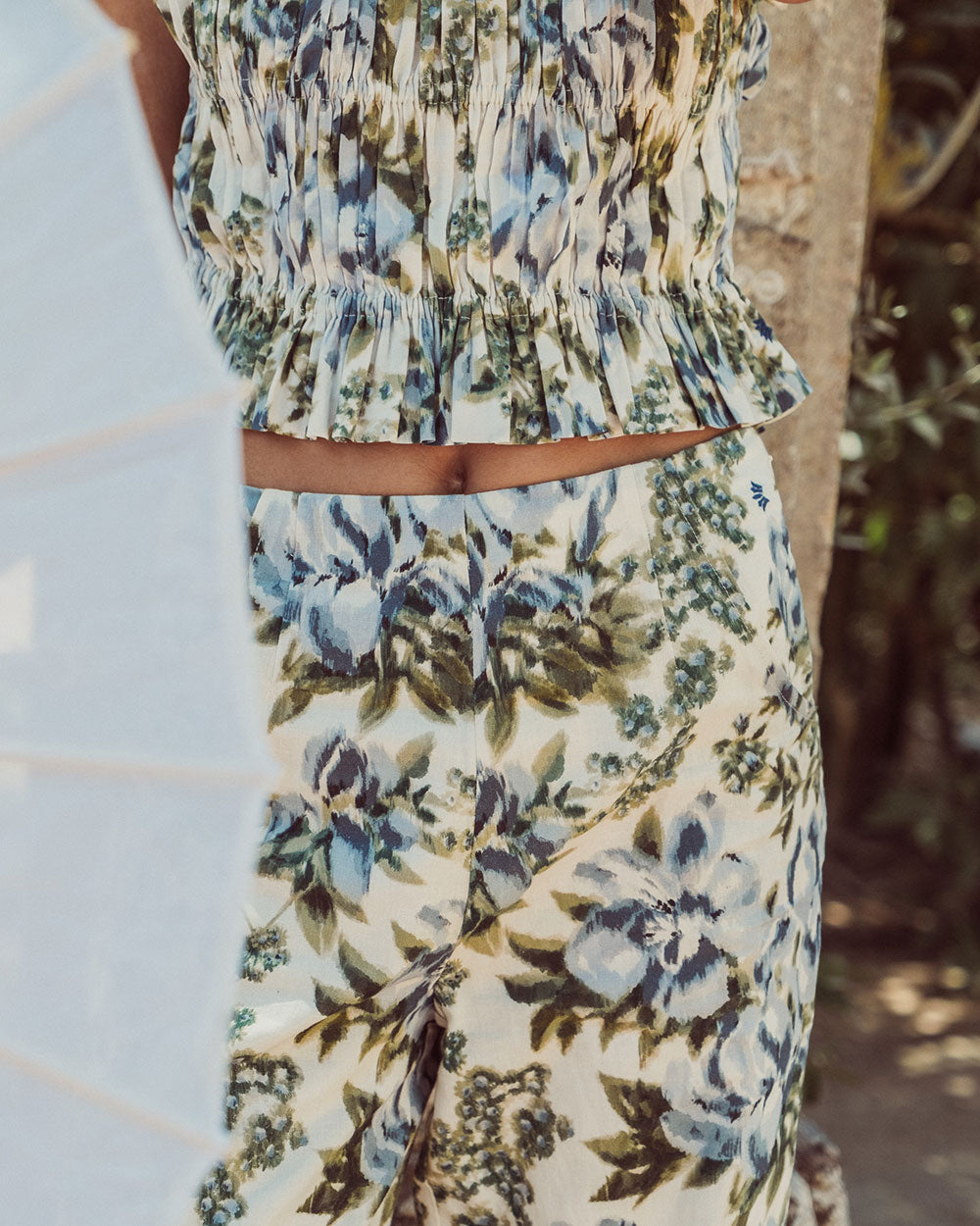 BLUSA MALVA FLORAL BLUE