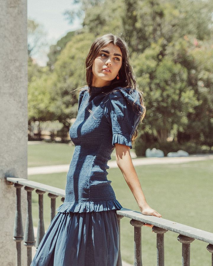 VESTIDO AZUCENA NAVY