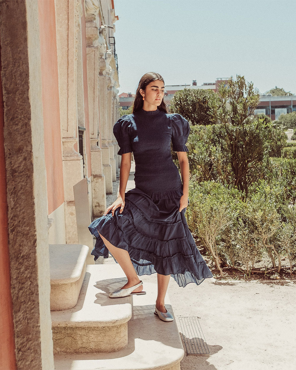 VESTIDO AZUCENA NAVY
