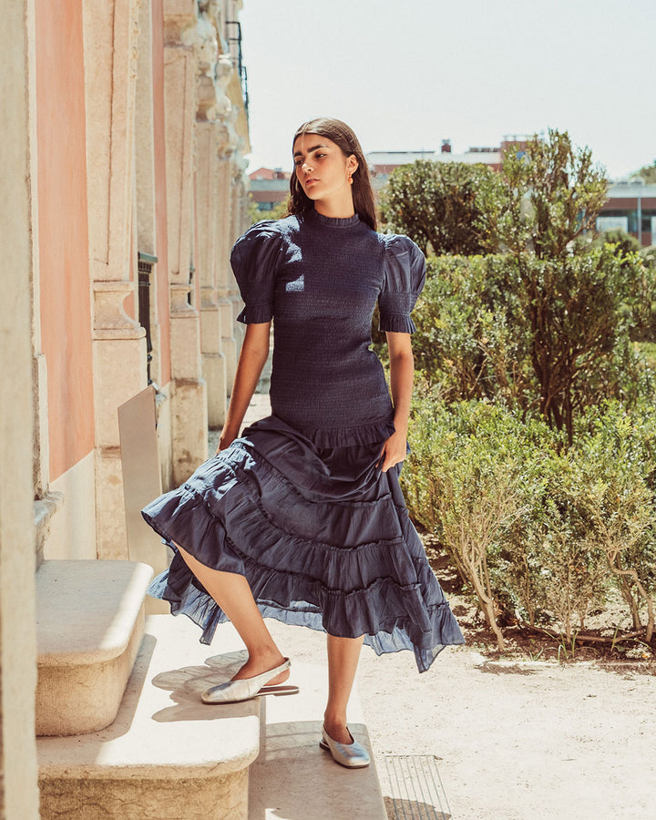 VESTIDO AZUCENA NAVY