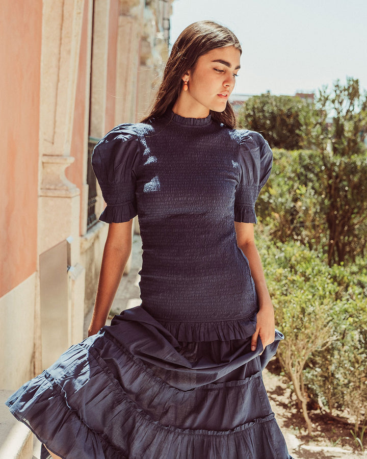 VESTIDO AZUCENA NAVY