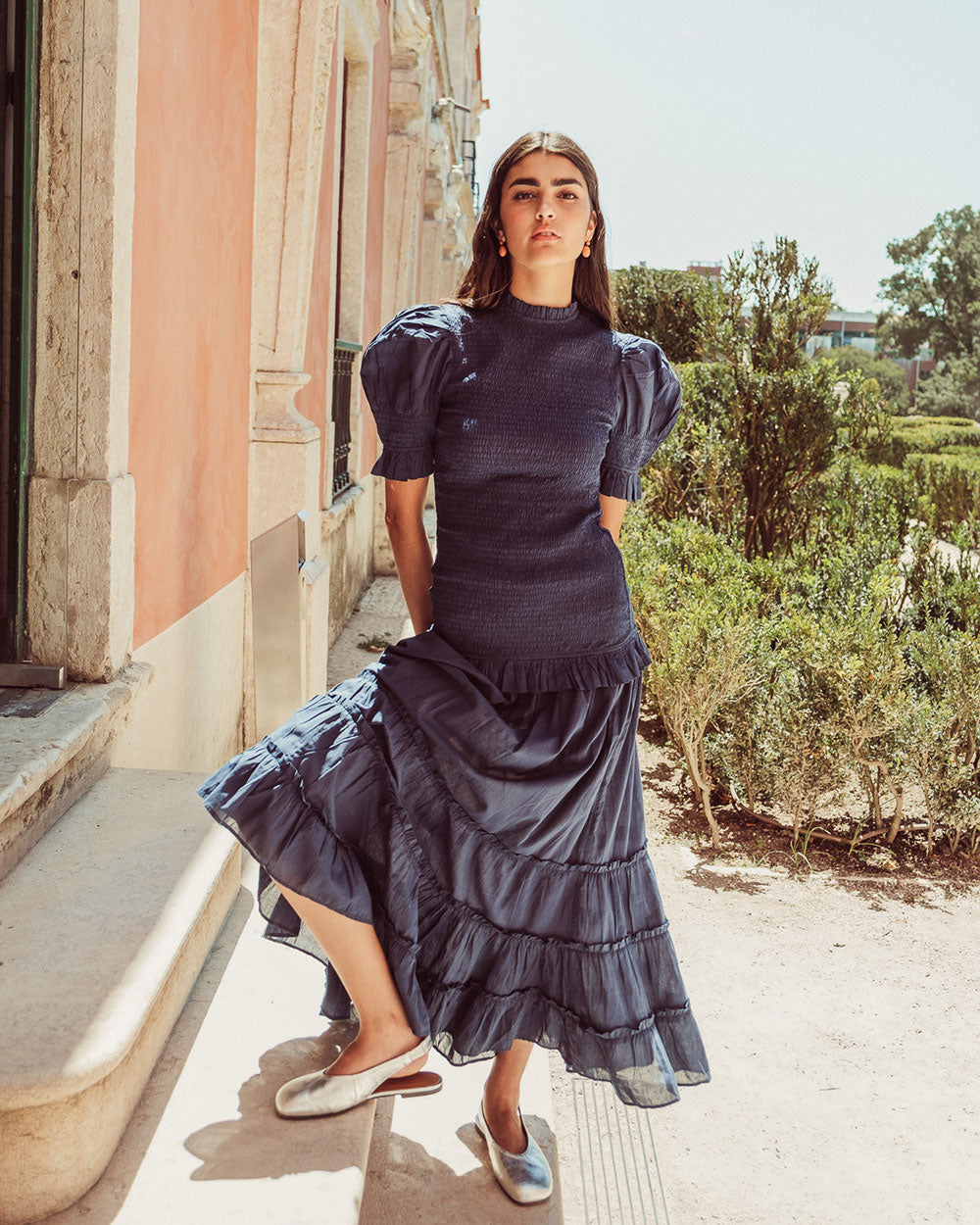 VESTIDO AZUCENA NAVY