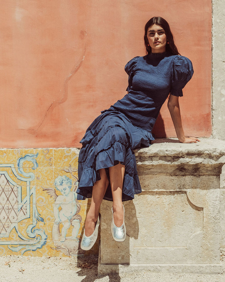 VESTIDO AZUCENA NAVY