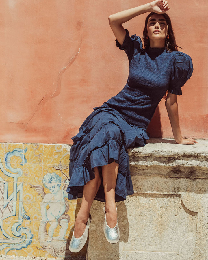 VESTIDO AZUCENA NAVY