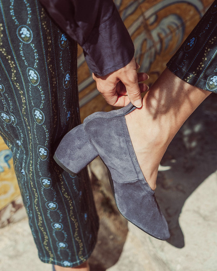 ZAPATO CON TACON SORA NAVY BLUE