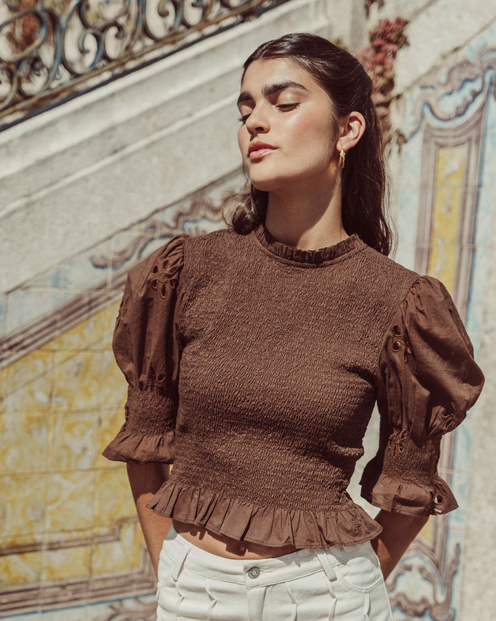 BLUSA SAFI CHOCOLATE