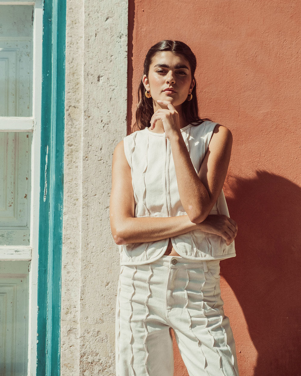 VEST IRINA DENIM CRUDO