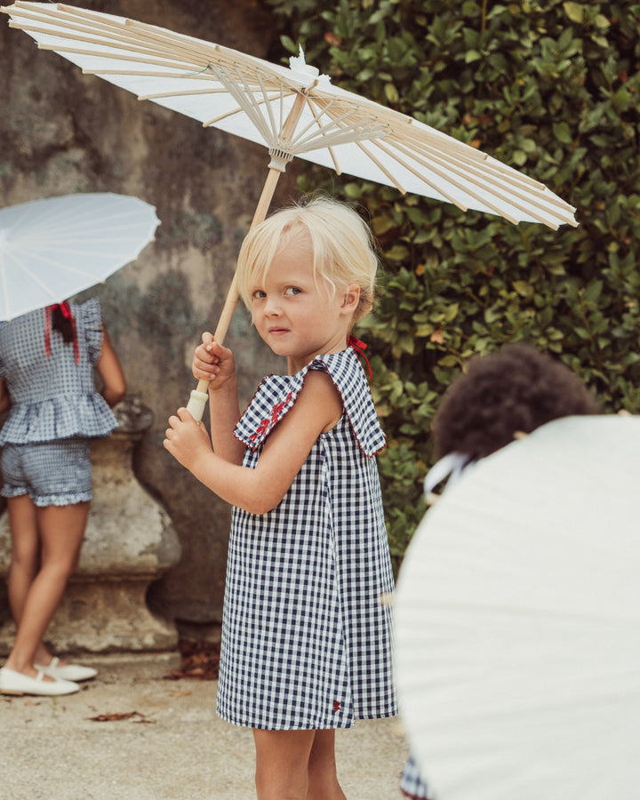 VESTIDO AMELIA PETITE NAVY VICHY