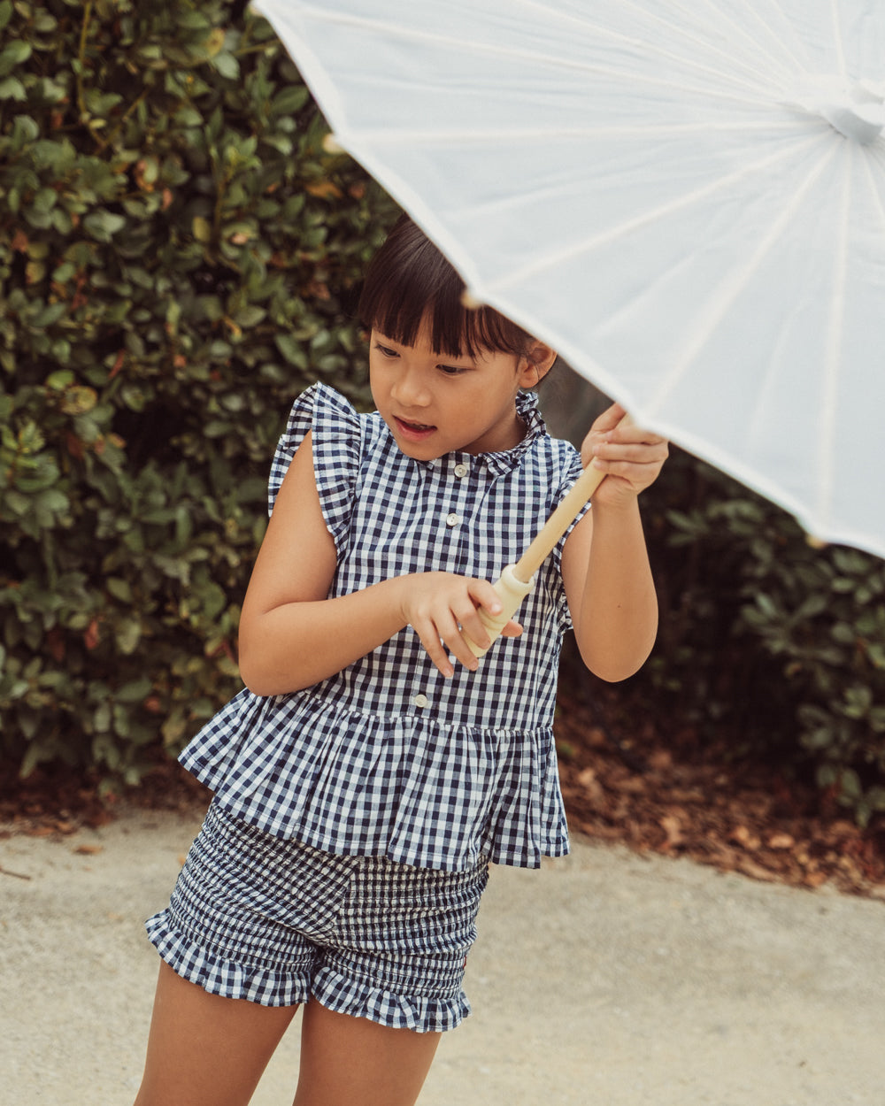 BLUSA LILOU PETITE NAVY VICHY