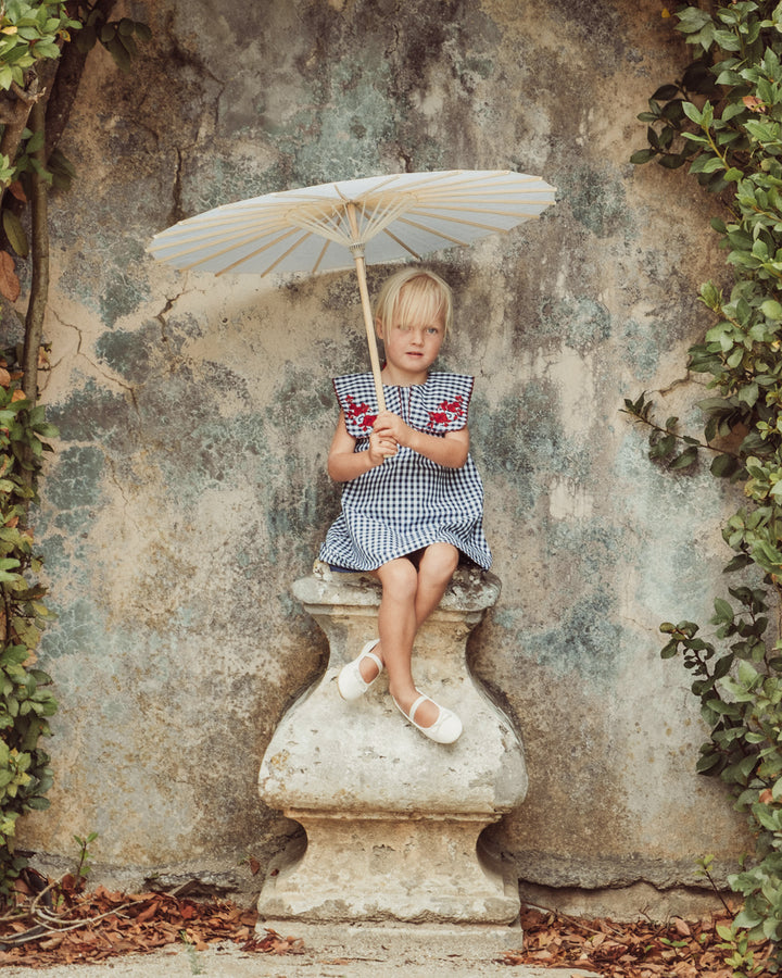VESTIDO AMELIA PETITE NAVY VICHY