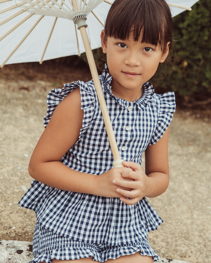 BLUSA LILOU PETITE NAVY VICHY