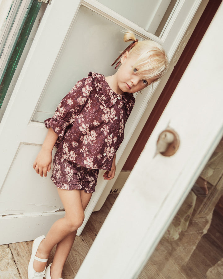 BLUSA CAPRIOLE PETITE FLORAL VERBENA