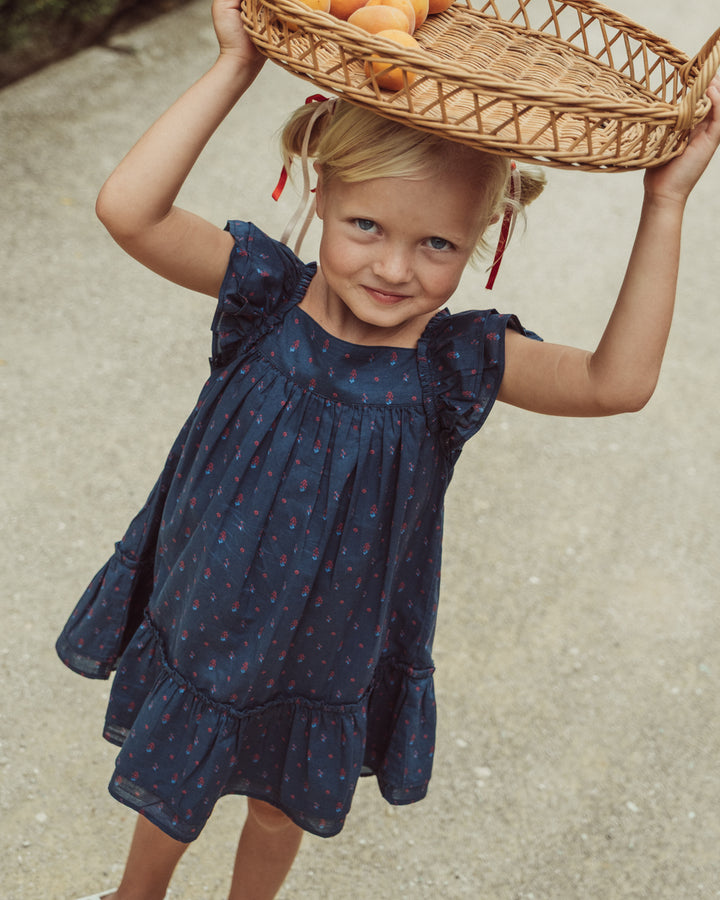 VESTIDO LILY PETITE BLUE RED ORCHID