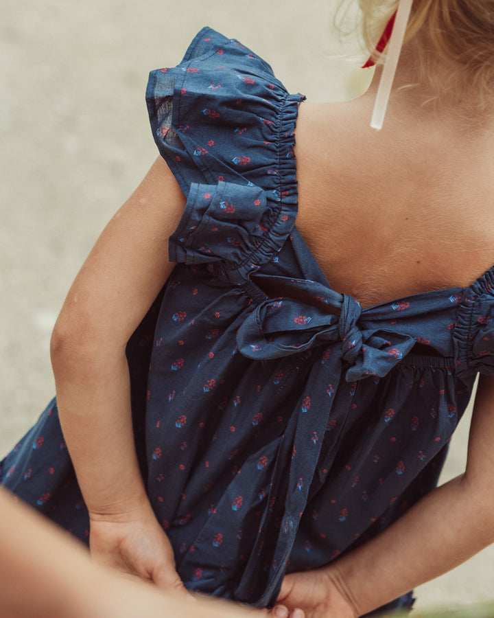 VESTIDO LILY PETITE BLUE RED ORCHID