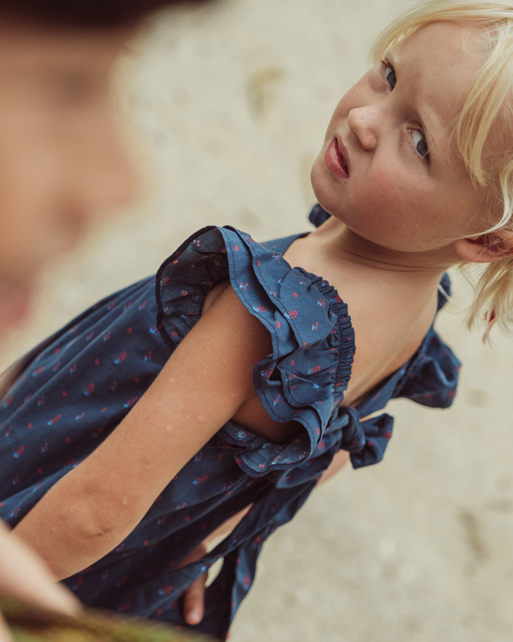 VESTIDO LILY PETITE BLUE RED ORCHID