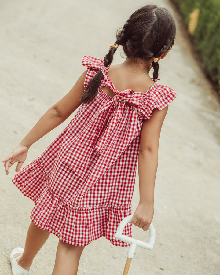 VESTIDO LILY PETITE RED VICHY