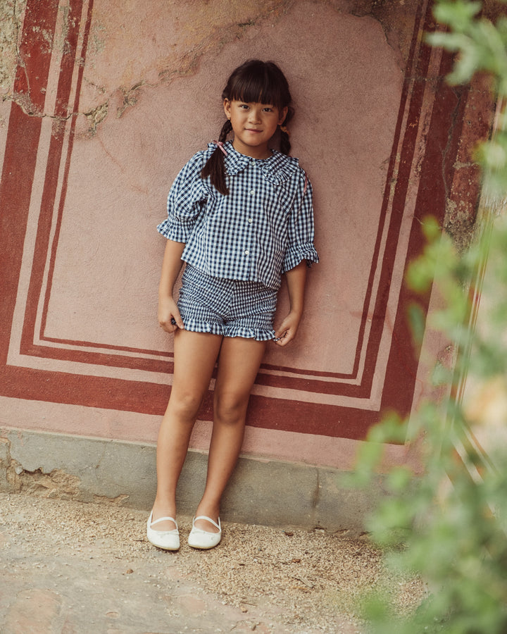 BLUSA CAPRIOLE PETITE NAVY VICHY