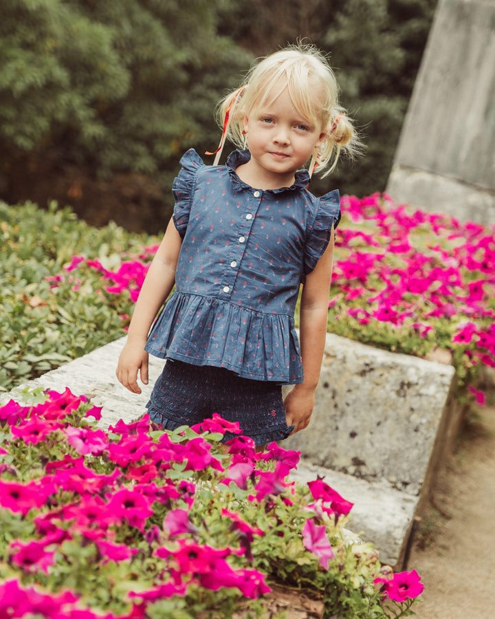 BLUSA LILOU PETITE BLUE ORCHID