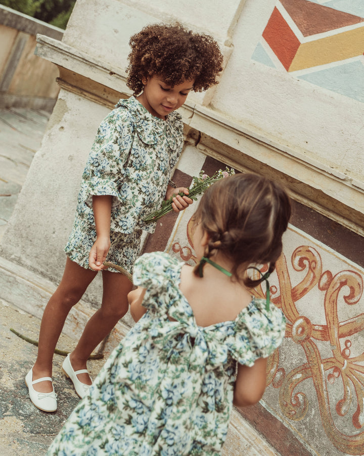 BLUSA CAPRIOLE PETITE FLORAL BLUE