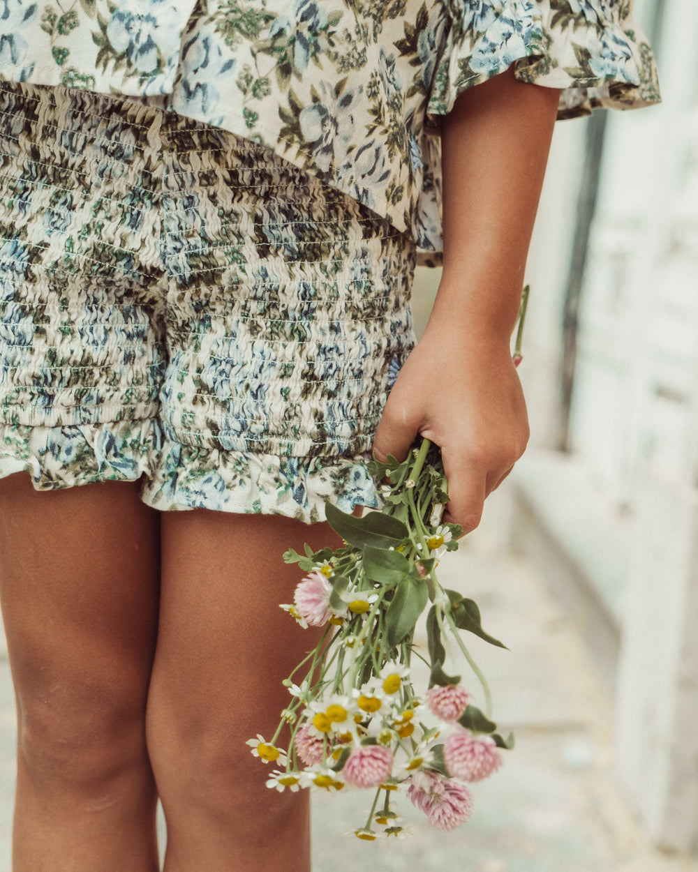 SHORT BAISKELI PETIT FLORAL BLUE