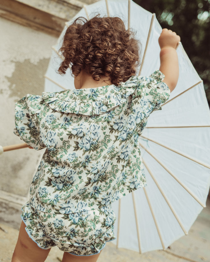 BLUSA CAPRIOLE PETITE FLORAL BLUE