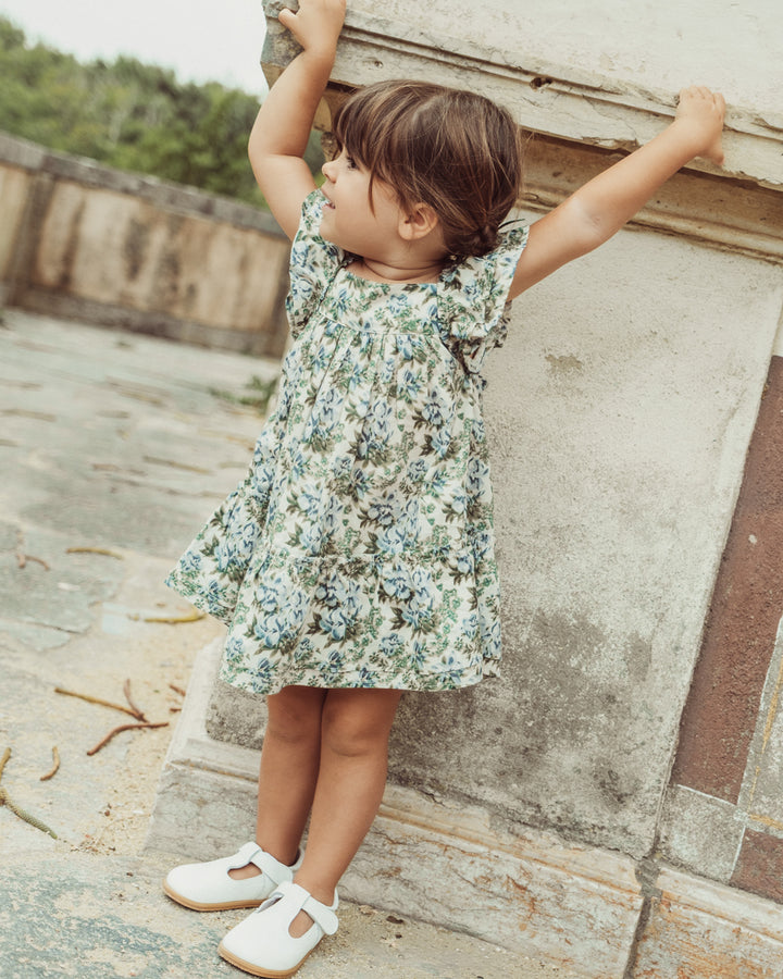 VESTIDO LILY PETITE FLORAL BLUE