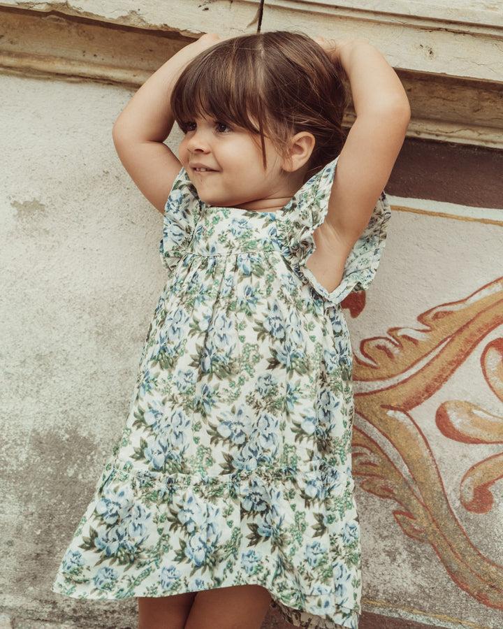 VESTIDO LILY PETITE FLORAL BLUE