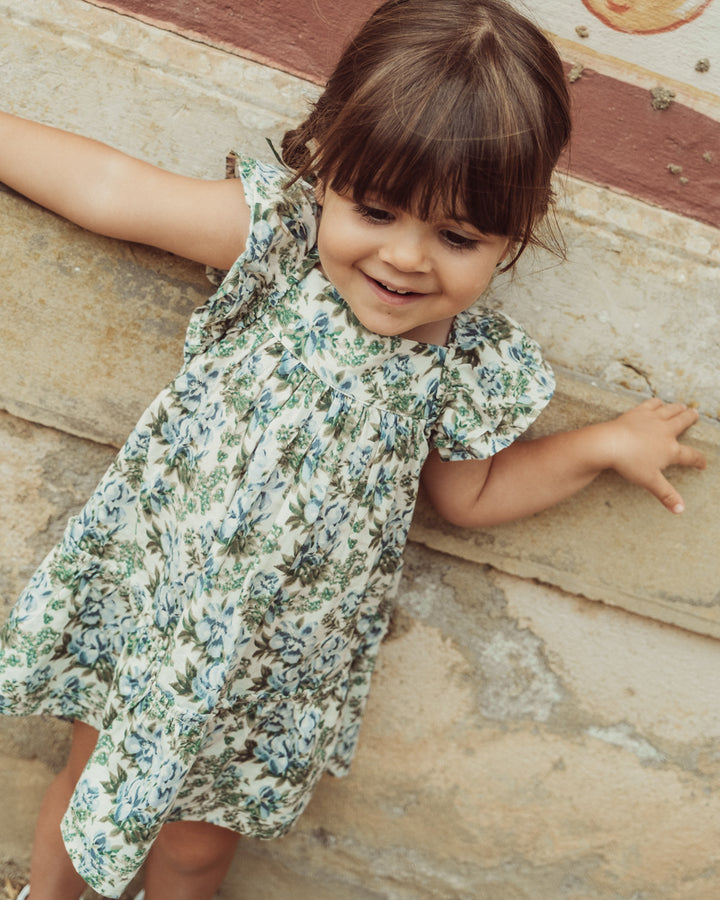 VESTIDO LILY PETITE FLORAL BLUE