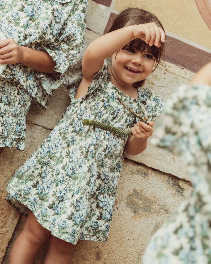 VESTIDO LILY PETITE FLORAL BLUE