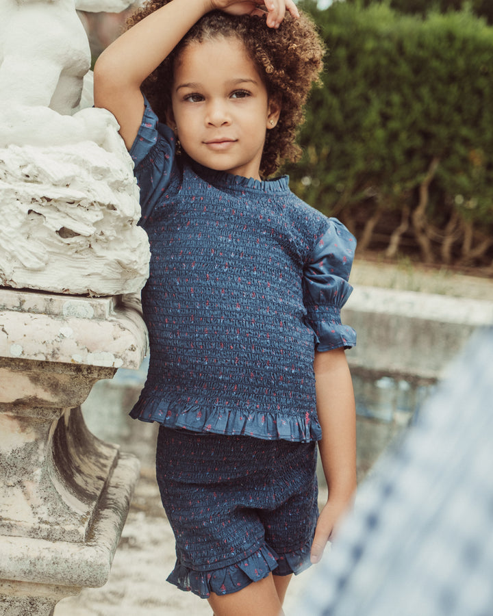 BLUSA SAFI PETIT BLUE RED ORCHID